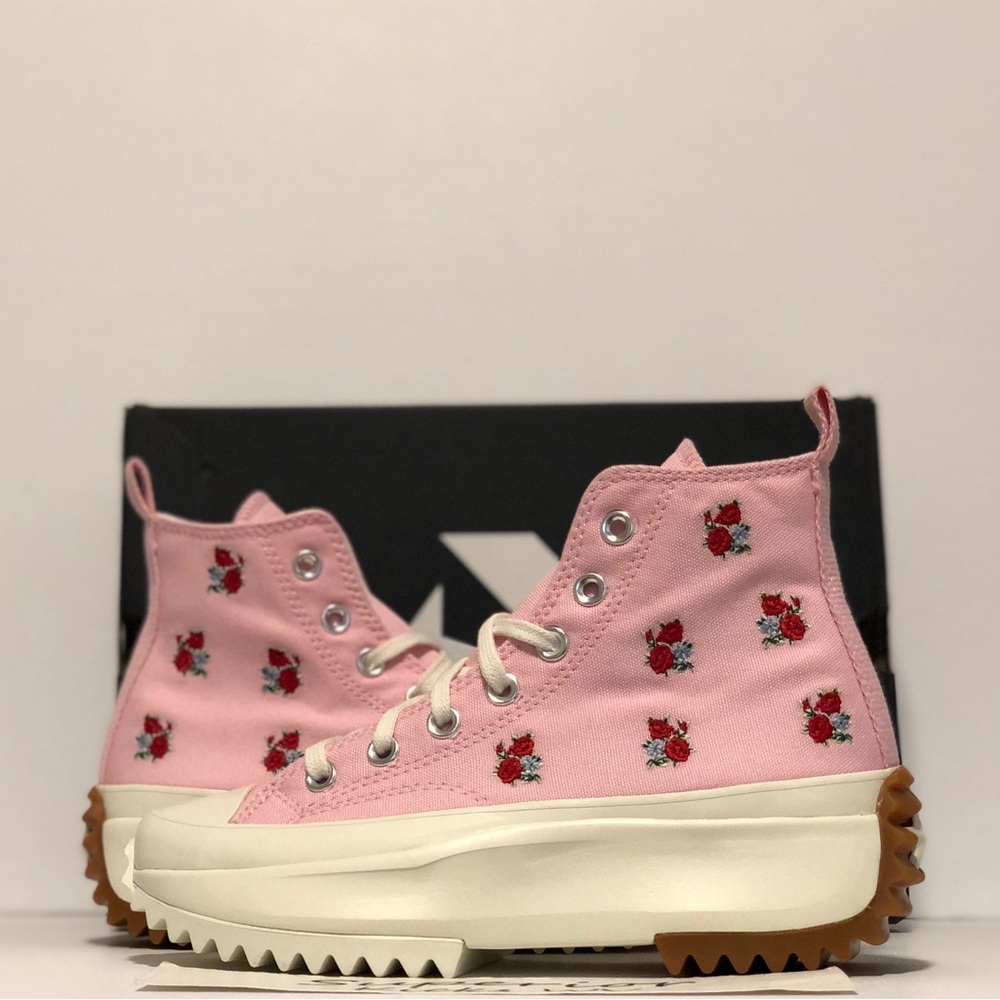 Converse Run Star Hike Hi “Sunrise Pink/University Red”